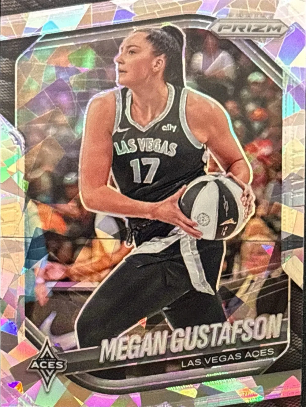 Panini Prizm Megan Gustafson Las Vegas Aces Silver Prizm